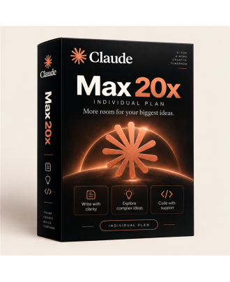 Claude Max 20x Tunisie – Abonnement 1 mois