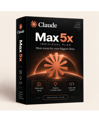 Claude Max 5x Tunisie – Abonnement 1 mois